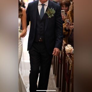 3 piece Hugo Boss Colombo Navy Blue Suit